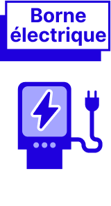 Borne de recharge électrique pour voiture